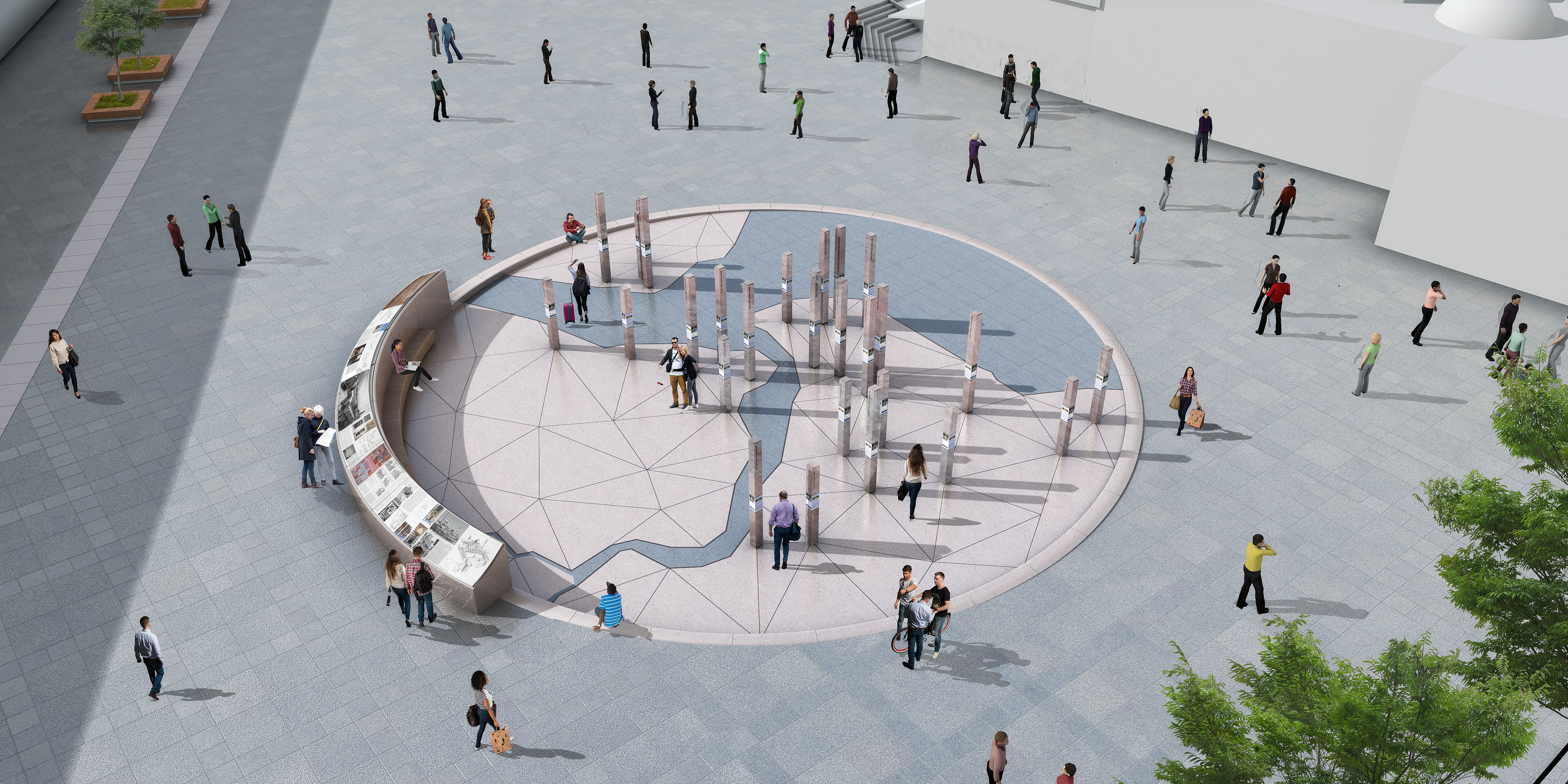 İBB ÜSKÜDAR MİMAR SİNAN MEYDANI ESER SÜTUNLARI İSTANBUL