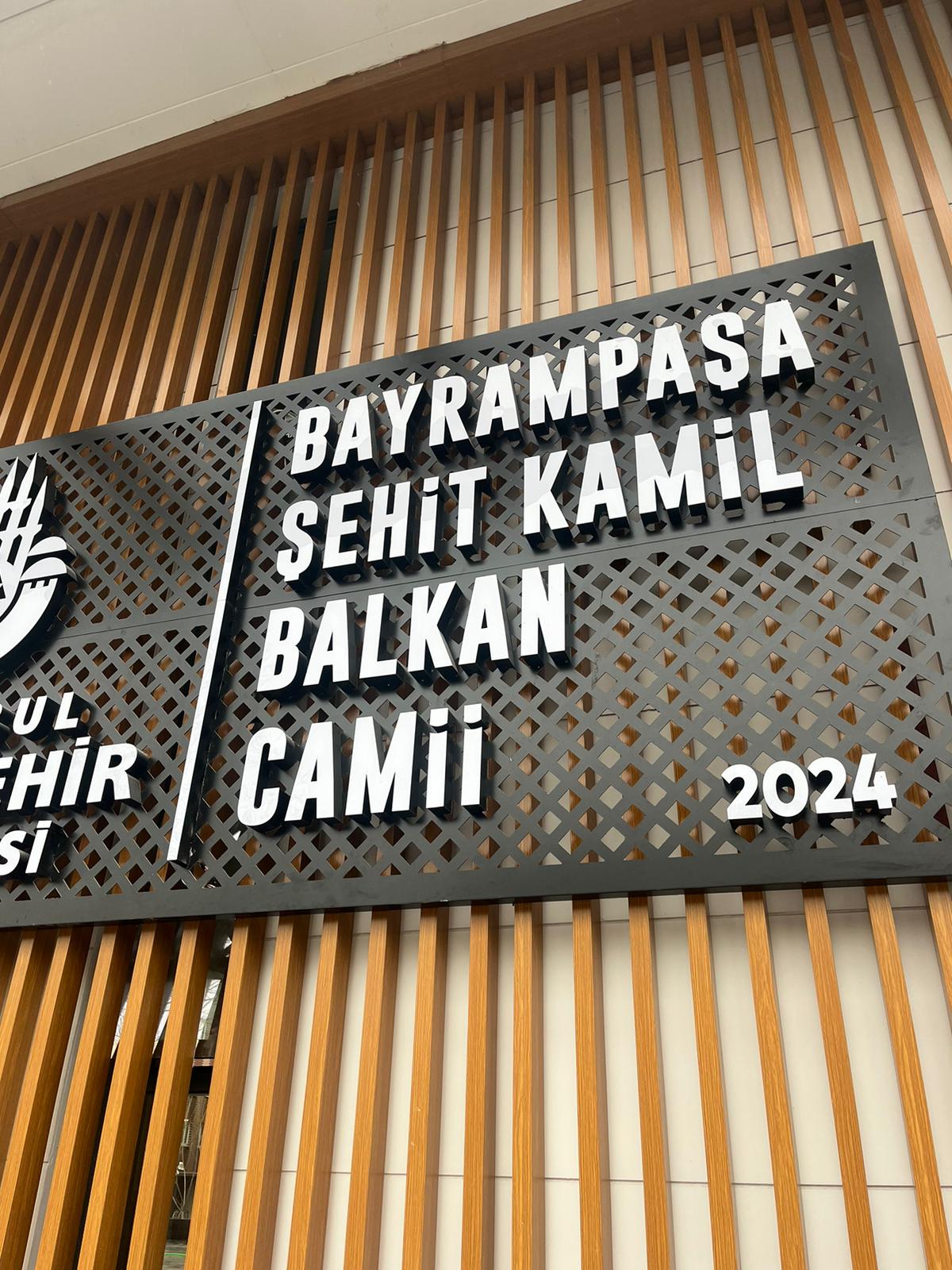 İBB BAYRAMPAŞA ŞEHİT KAMİL BALKAN CAMİİ İSTANBUL